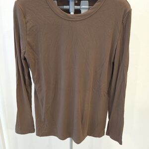 Brown Long Sleeve Top